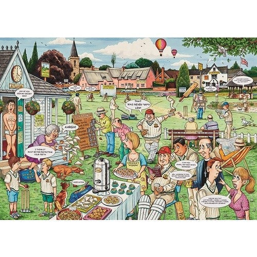 The Cricket Match by Geoff Tristram 1000pcs Puzzle