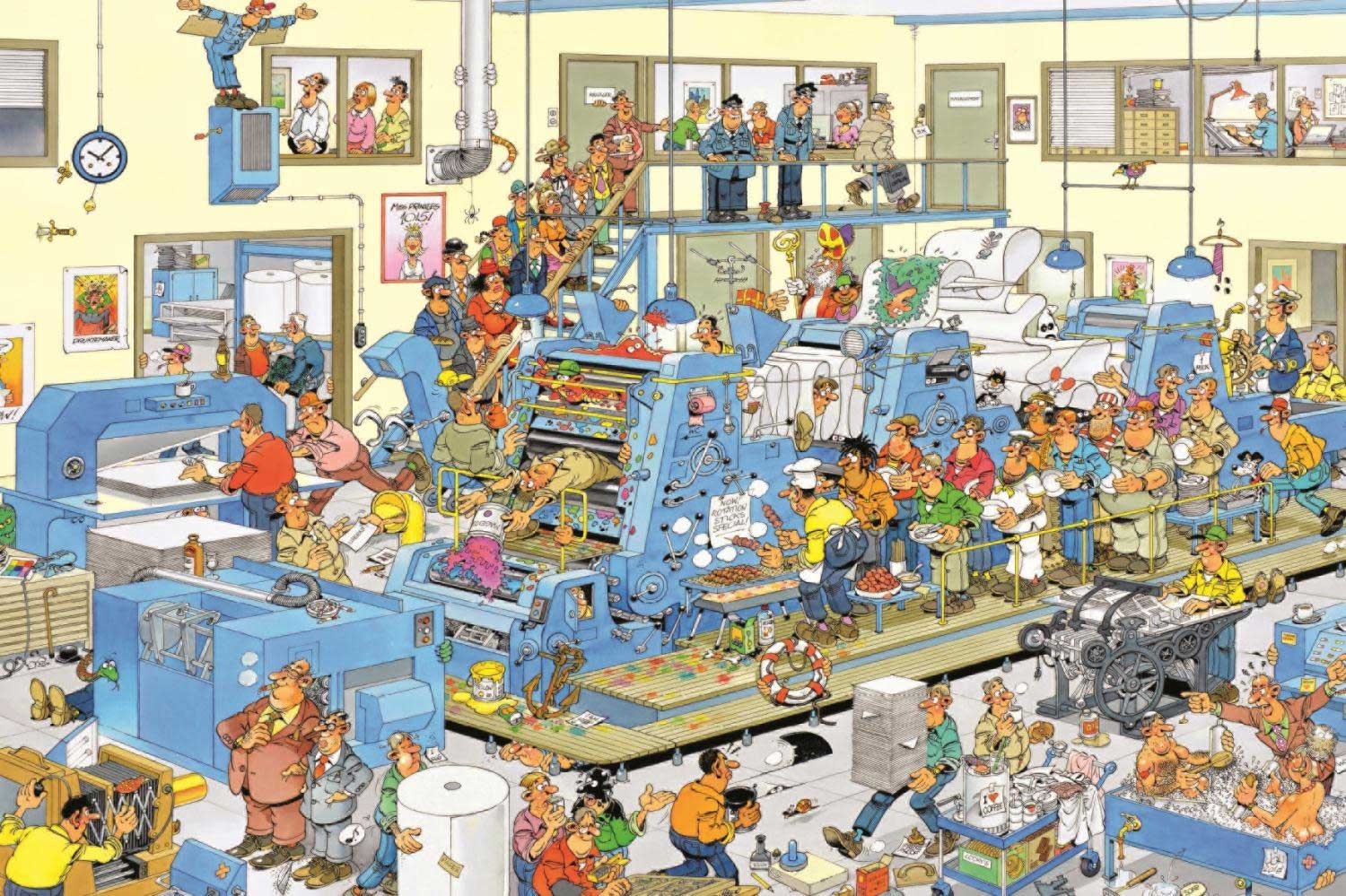 The Printing Office by Jan van Haasteren 1000pc Puzzle
