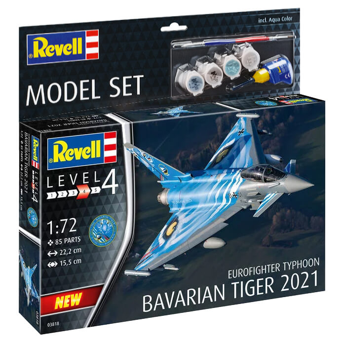Revell 1/72 Eurofighter Typhoon Bavarian Tiger 2021 Set