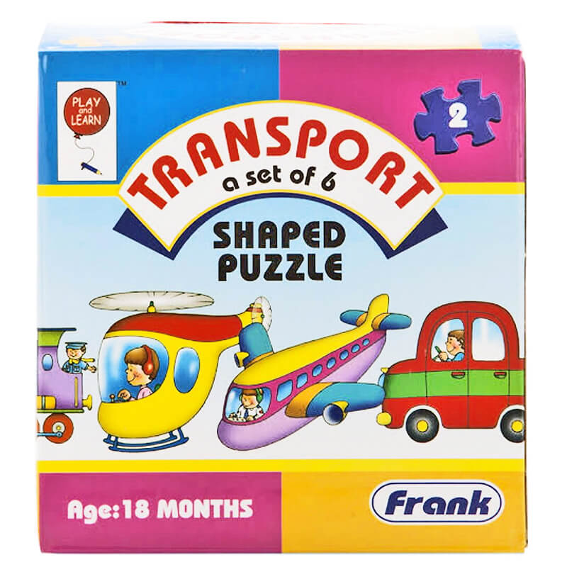 Transport A Set of 6 Shaped Puzzle
