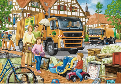 Trash Removal by Frank Bayer 2x24pcs Puzzle