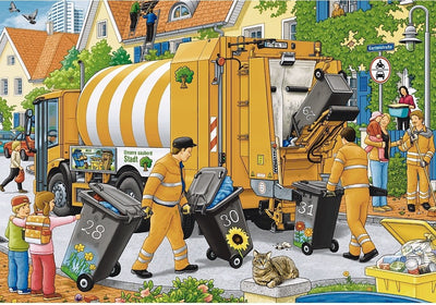 Trash Removal by Frank Bayer 2x24pcs Puzzle