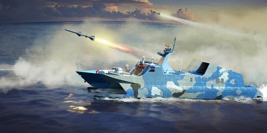 Trumpeter 1/144 Plan Type 22 Missile Boat Kit TR-00108