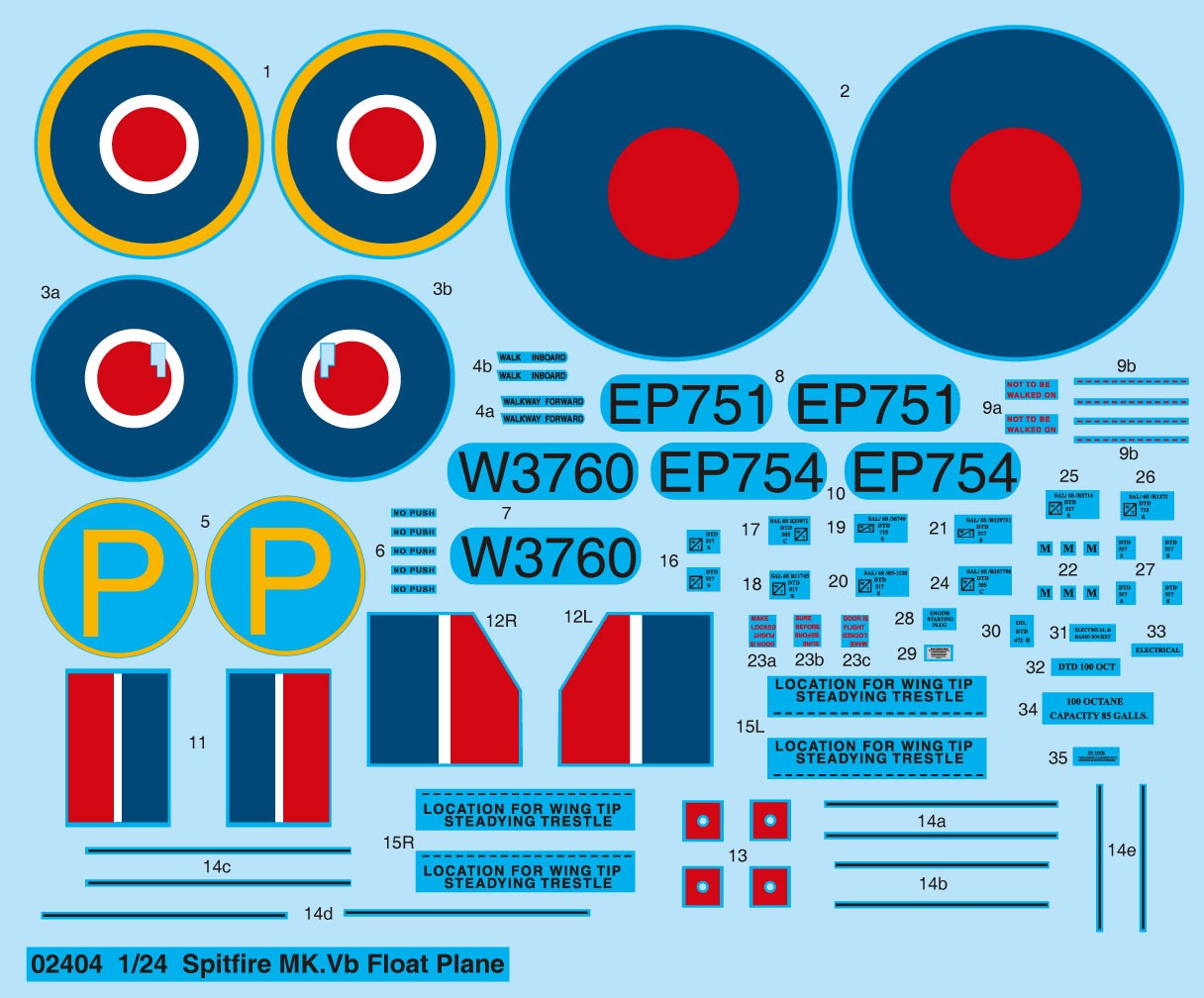 Trumpeter 1/24 Supermarine Spitfire MK.Vb Float Plane Kit TR-02404