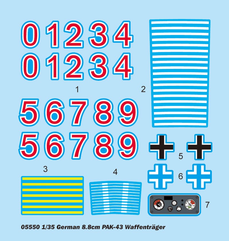 Trumpeter 1/35 German 8.8cm PAK-43 Waffentrager Kit TR-05550