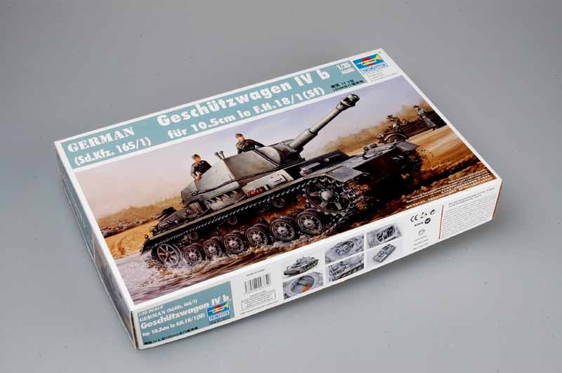 Trumpeter 1/35 German Geschützwagen IVb für 10.5cm leFH 18/1(Sf) (Sd.Kfz 165/1) Kit TR-00374