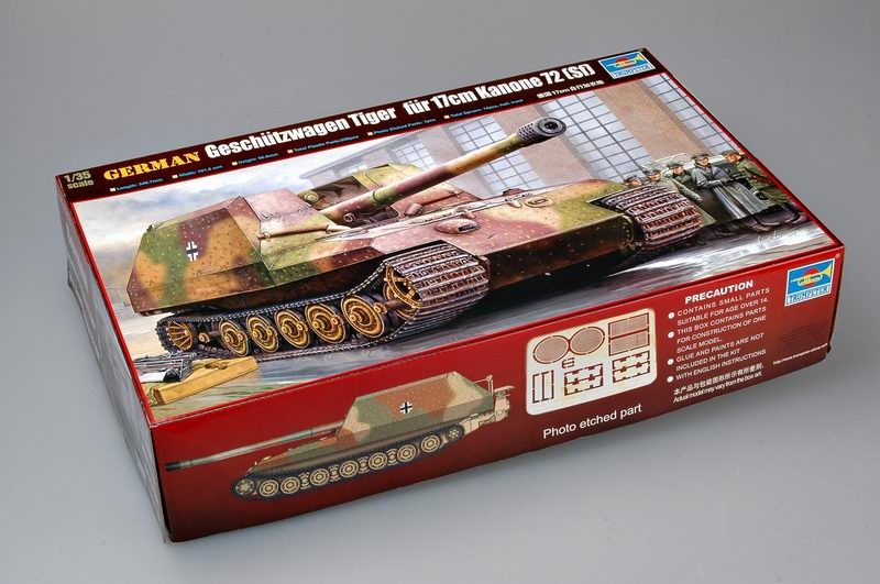 Trumpeter 1/35 German Geschutzwagen Tiger fur 17cm K72 Kit