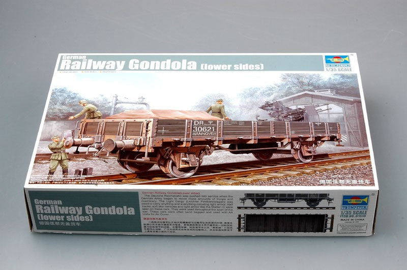 Trumpeter 1/35 German Railway Gondola (Lower sides) Kit TR-01518