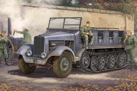 Trumpeter 1/35 German Sd.Kfz.6 Halbkettenzugmaschine Pionierausfuhrung Kit TR-05530