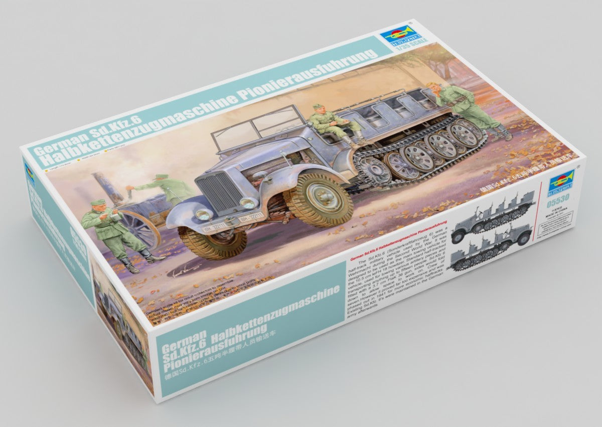 Trumpeter 1/35 German Sd.Kfz.6 Halbkettenzugmaschine Pionierausfuhrung Kit TR-05530