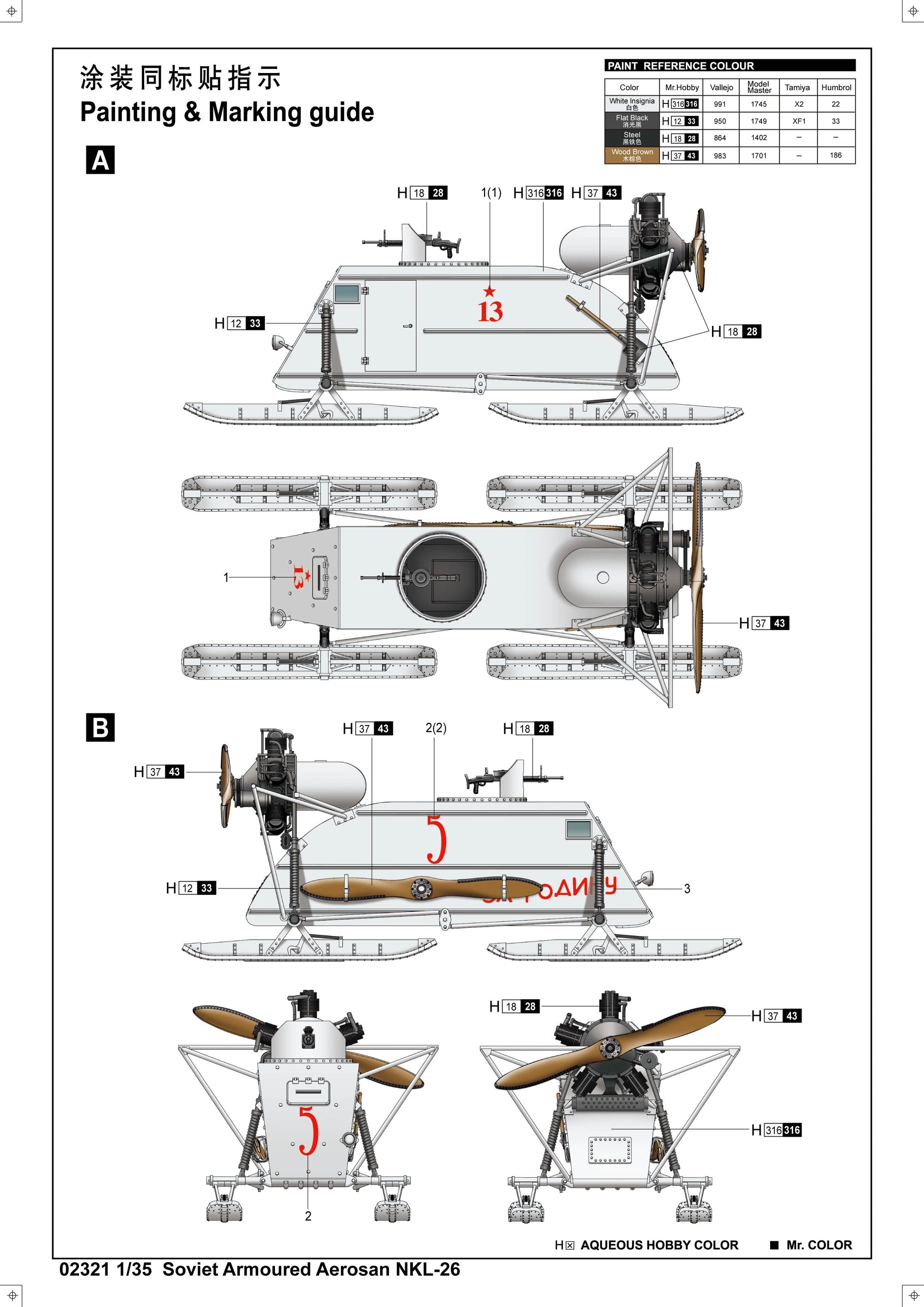 Trumpeter 1/35 Soviet NKL-26 Armoured Aerosan Kit