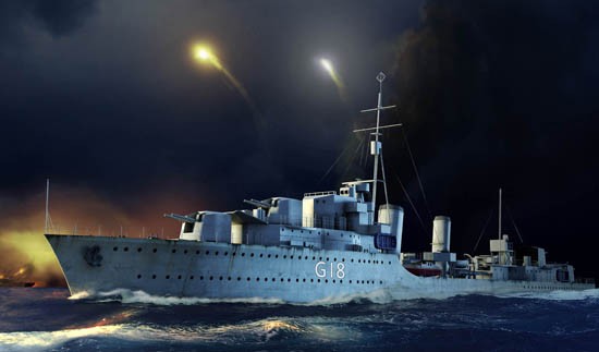 Trumpeter 1/350 HMS Zulu Destroyer 1941 Kit