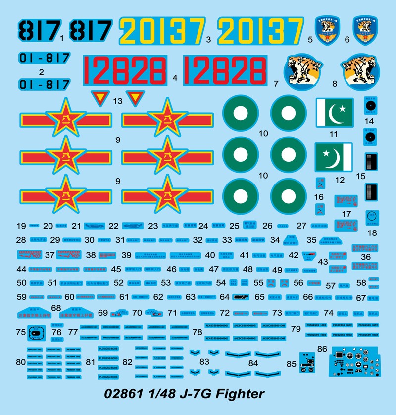 Trumpeter 1/48 J-7G-2 Fighter Kit TR-02861