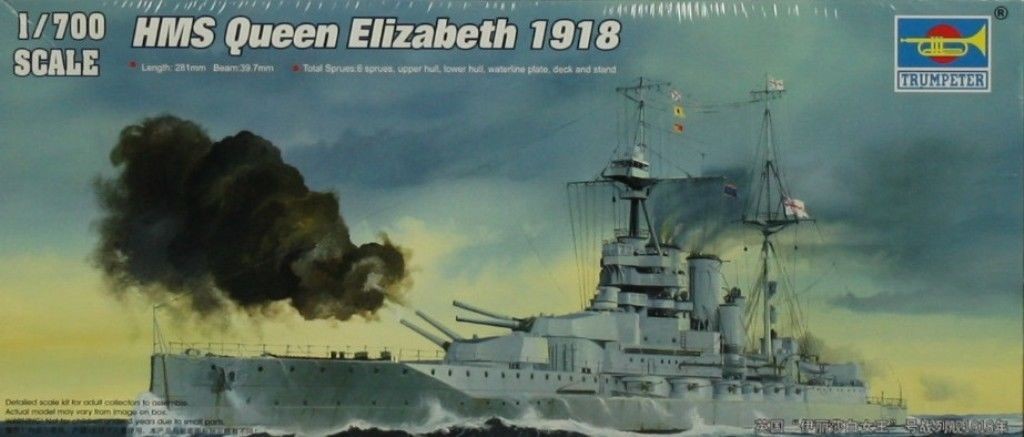 Trumpeter 1/700 HMS Queen Elizabeth 1918 Kit