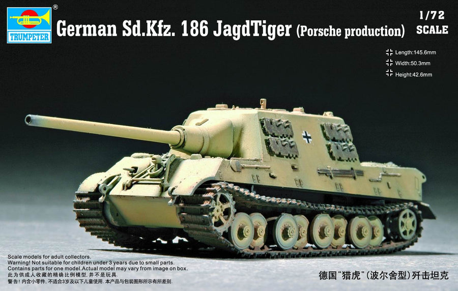 Trumpeter 1/72 German Sd.Kfz. 186 JagdTiger (Porsche Production) Kit