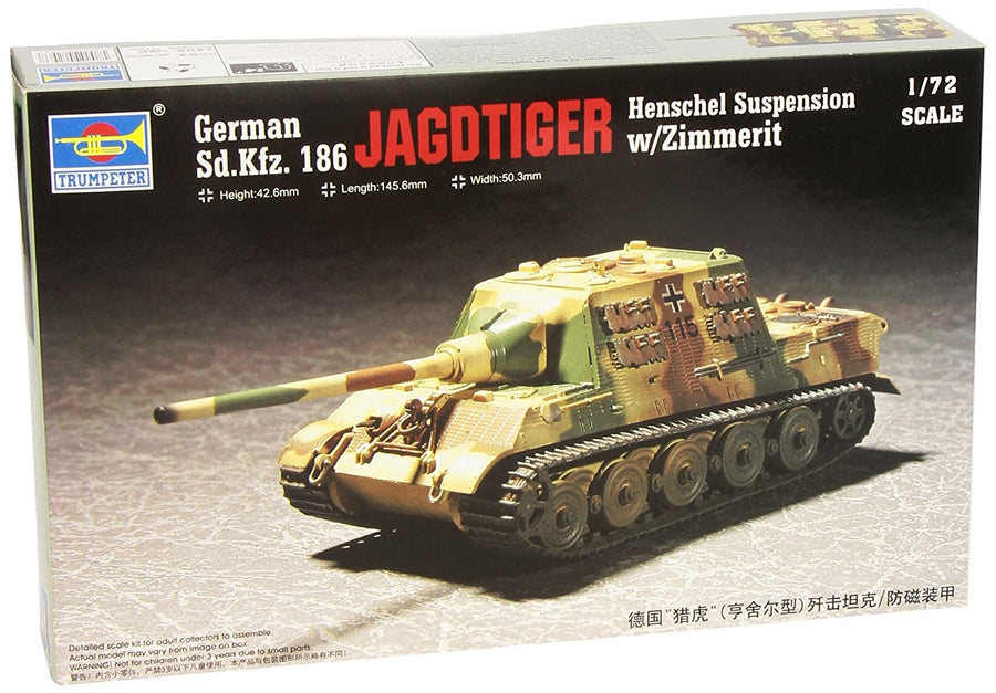 Trumpeter 1/72 German Sd.Kfz. 186 Jagdtiger w/ Zimmerit Kit