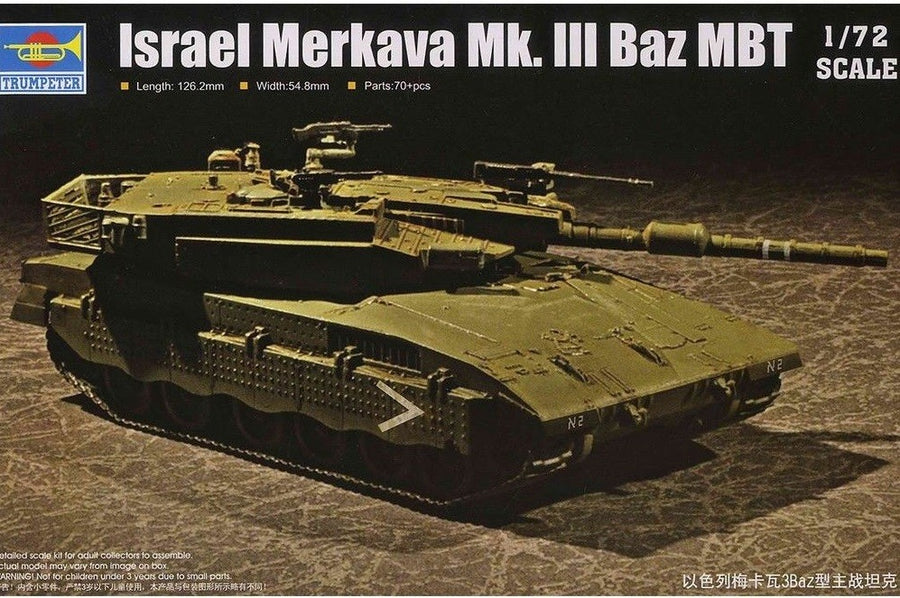 Trumpeter 1/72 Israel Merkava Mk.III Baz MBT Kit