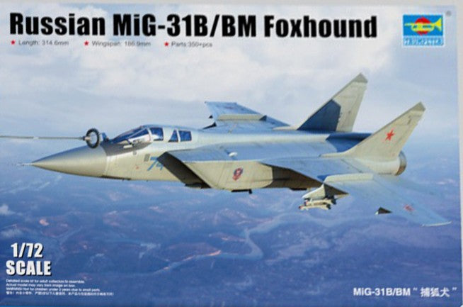 Trumpeter 1/72 Russian MiG-31B/BM Foxhound Kit