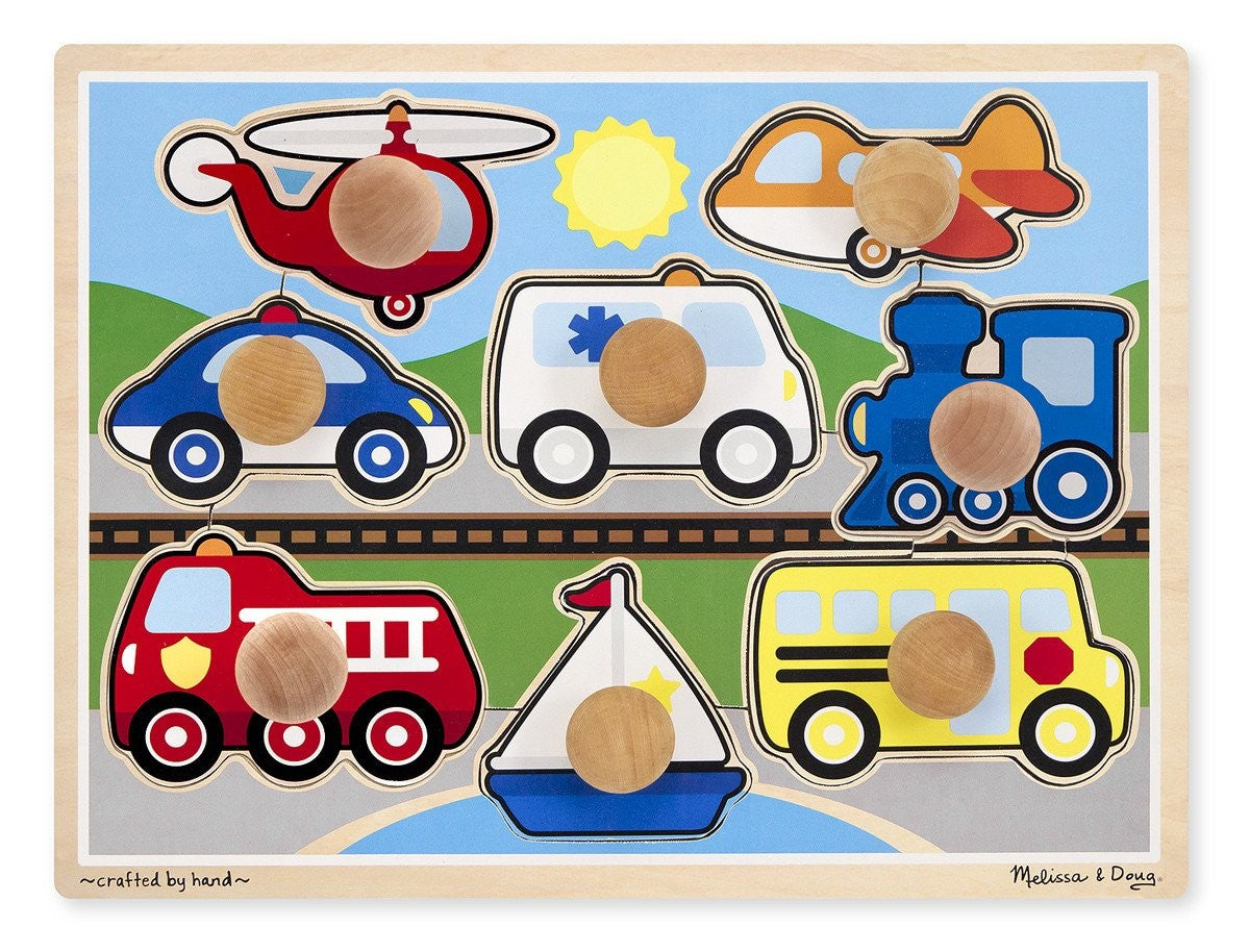 Vehicles Jumbo Knob Puzzles