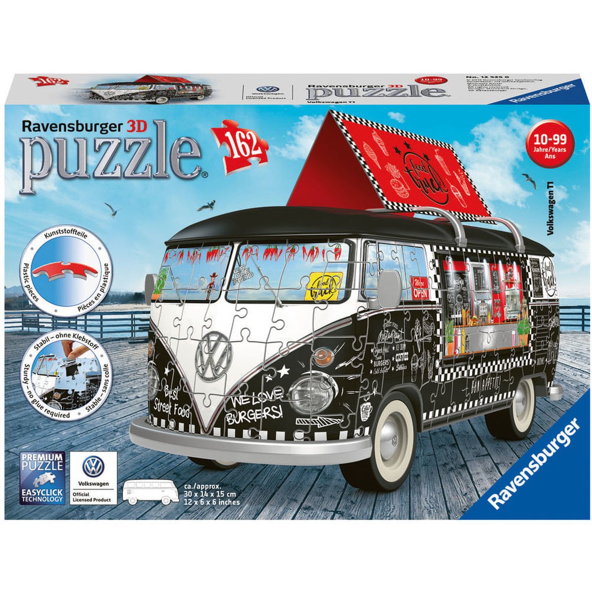 Volkswagen T1 (Black) 162pcs 3D Puzzle