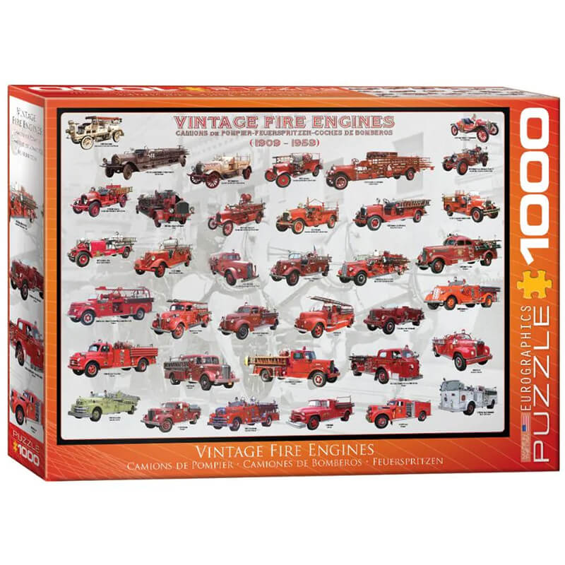 Vintage Fire Engines 1000pc Puzzle