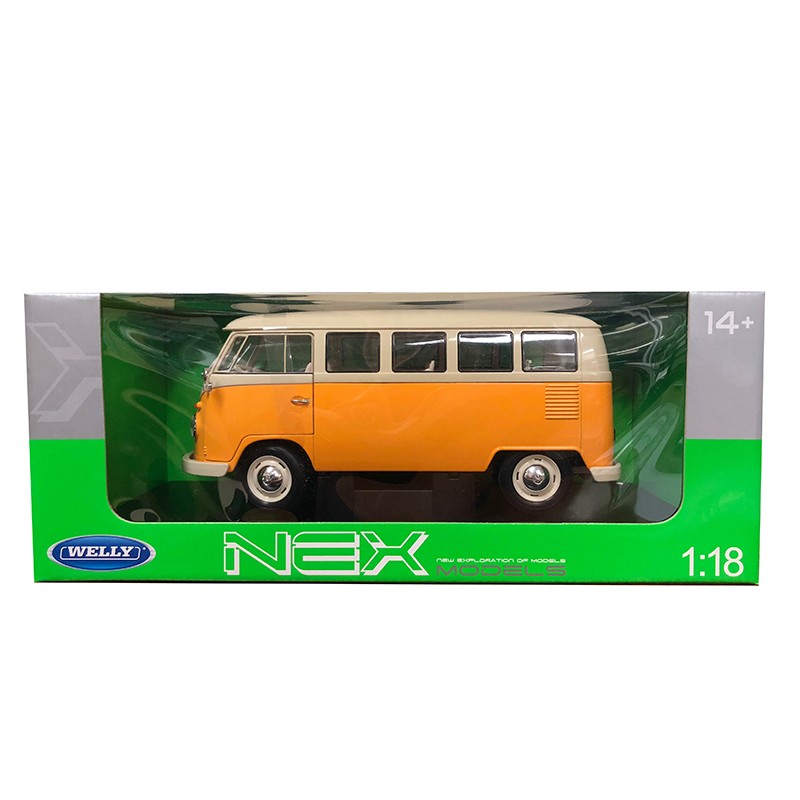Welly 1/18 1963 Volkswagen T1 Bus (Yellow)