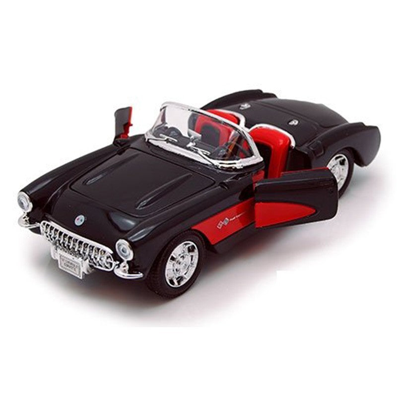 Welly 1/24 Chevrolet Corvette 1957 (Black/Red)