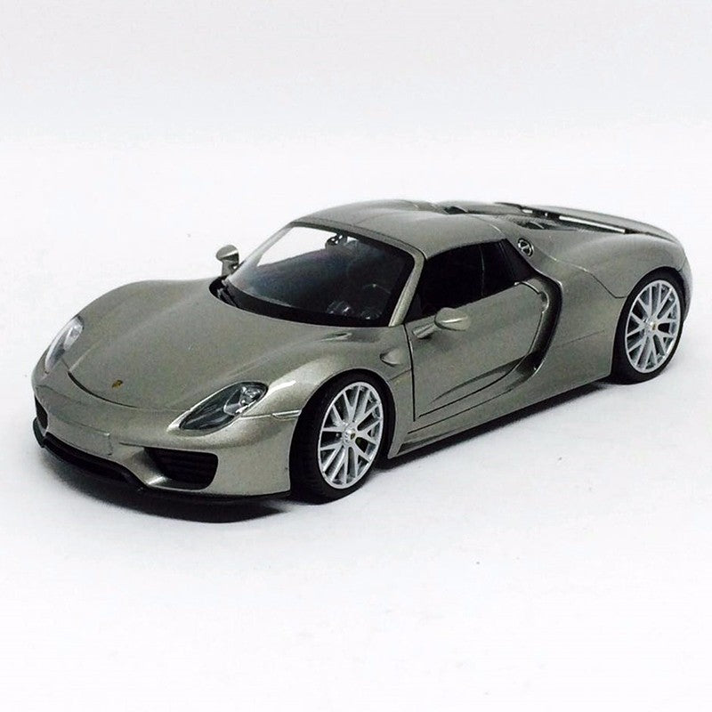 Welly 1/24 Porsche 918 Spyder (Closed) (Silver)