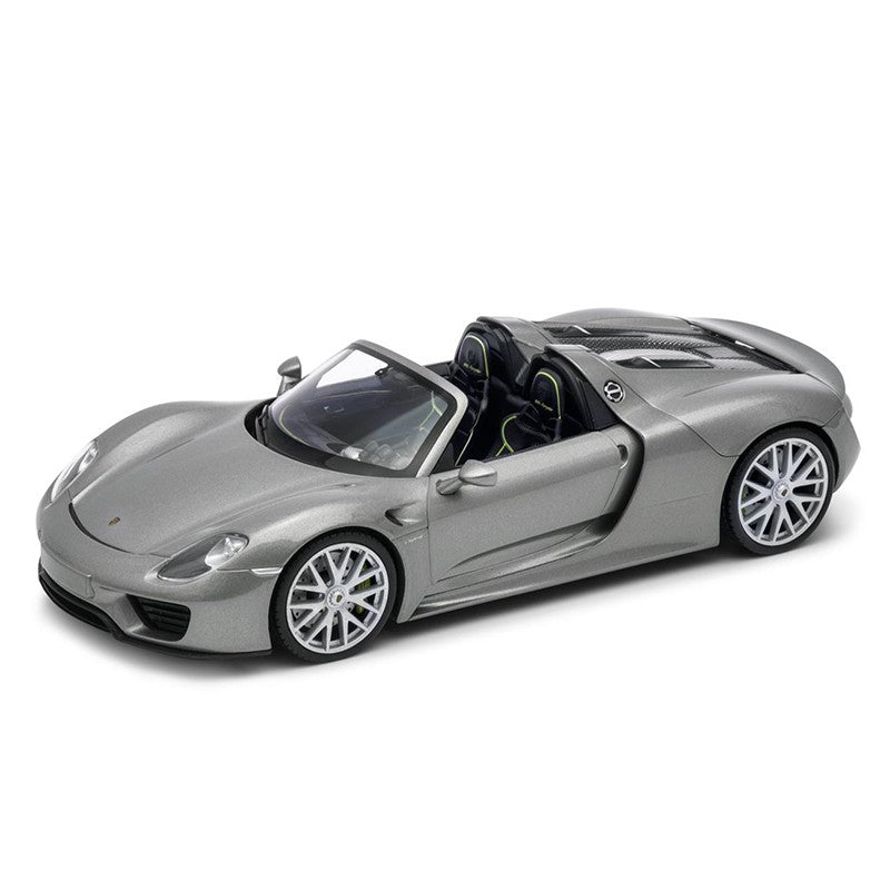 Welly 1/24 Porsche 918 Spyder (Open) (Silver)