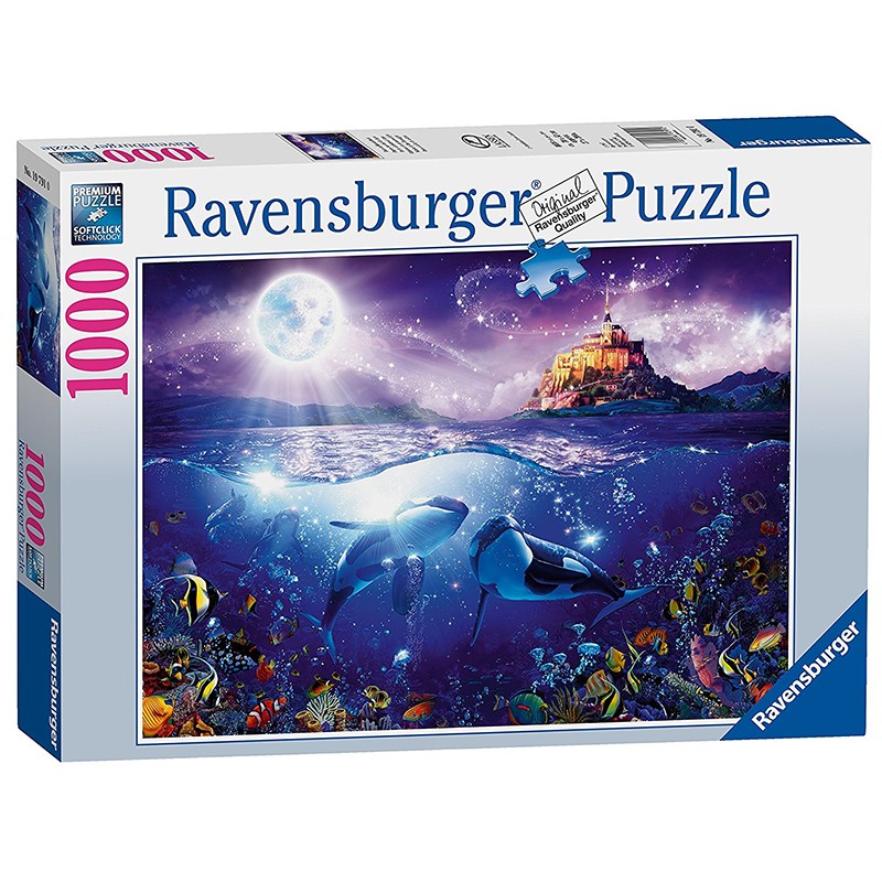 Whales In The Moonlight 1000pcs Puzzle