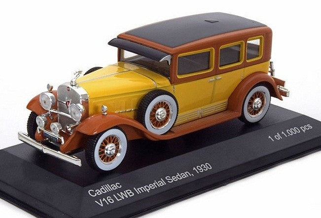 Whitebox 1/43 Cadillac V16 LWB Imperial Sedan 1930 (yellow/brown) WHI182