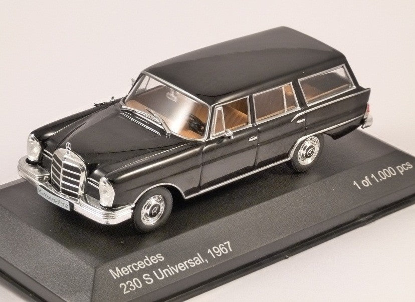 Whitebox 1/43 Mercedes 230S Universal 1967 (black) WHI207