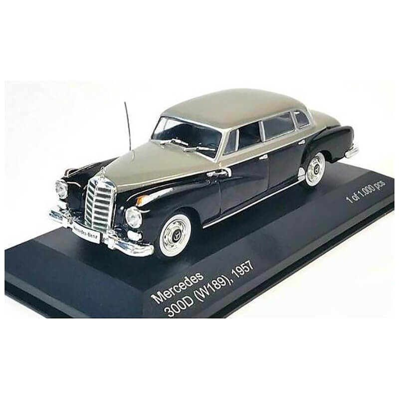 Whitebox 1/43 Mercedes 300D (W189) 1957 (black/grey)