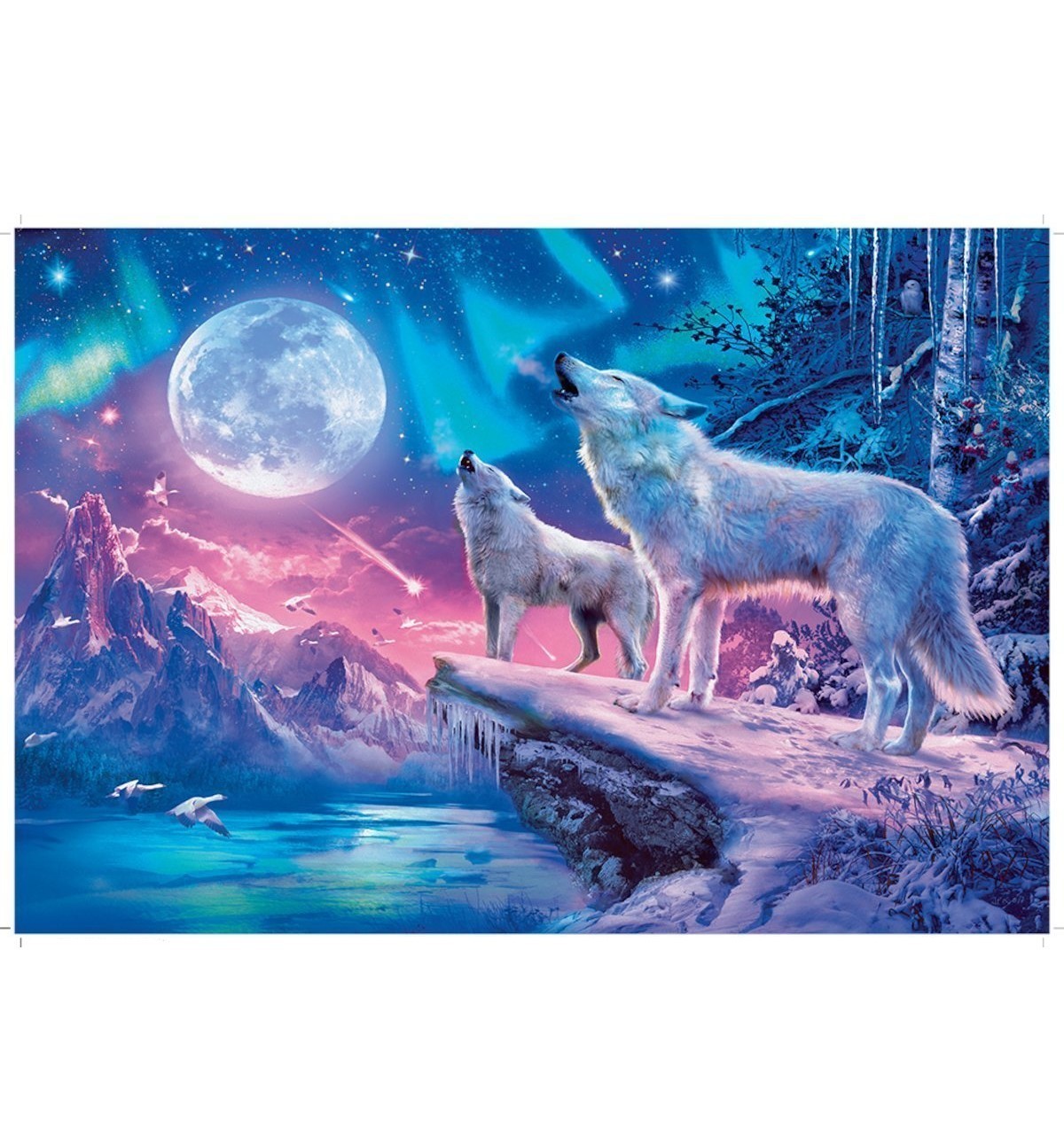 Wolf In Nordlicht Teilight Howl 100pcs Puzzle