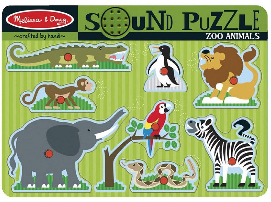 Zoo Animals 8pcs Sound Puzzle